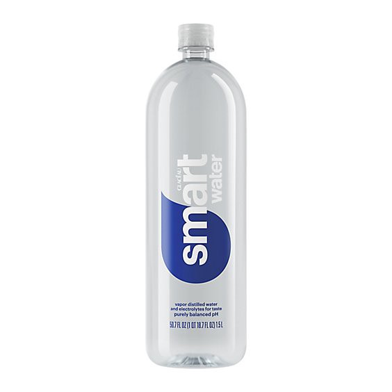 slide 1 of 1, Smartwater Water Vapor Distilled - 1.5 Liter, 50.7 fl oz