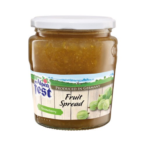 slide 1 of 1, Alpenfest fruit spread, gooseberry , 15.8 oz