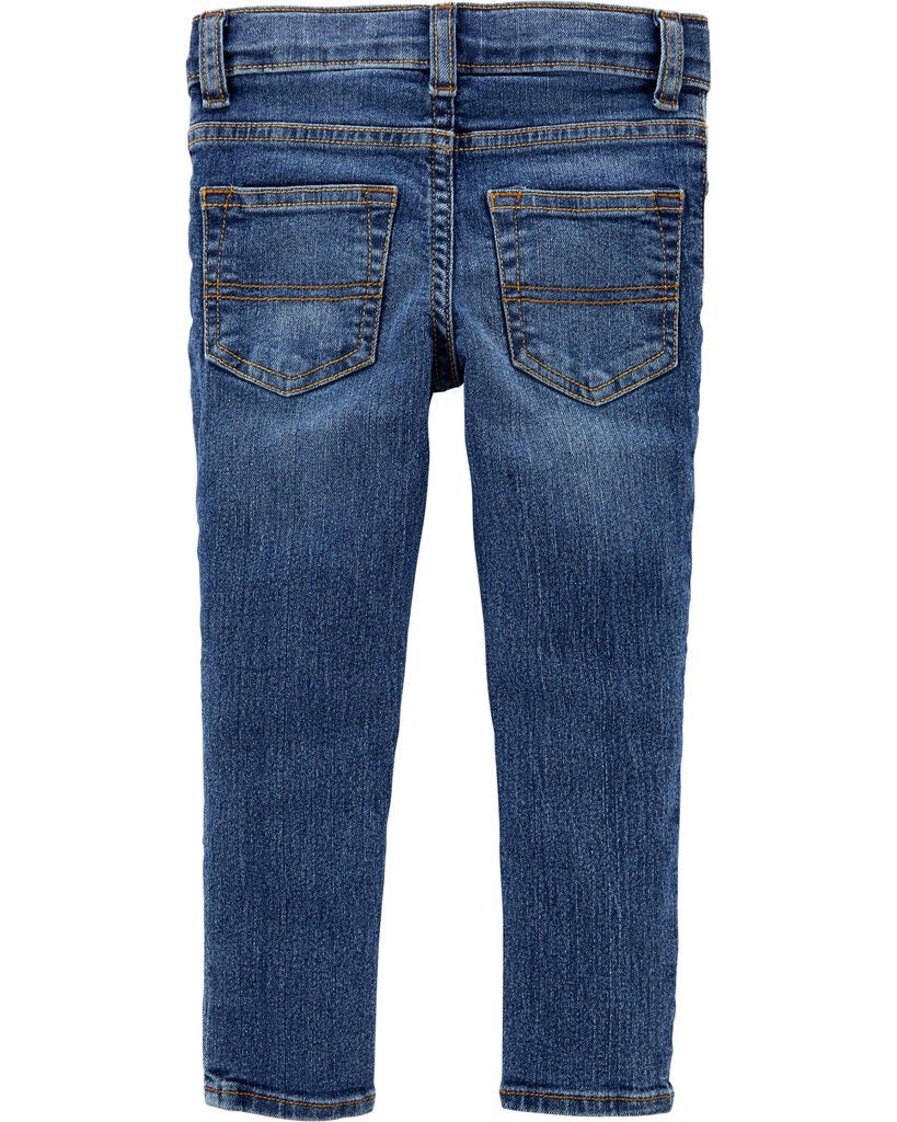 slide 4 of 4, Oshkosh Baby Medium Wash Skinny-Leg Jeans Indigo Bright Wash 24M, 1 ct