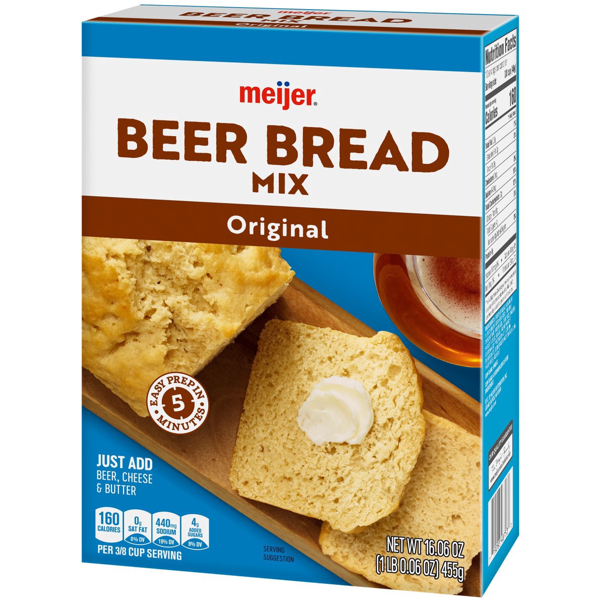 slide 9 of 29, Meijer Beer Bread Mix, 16.06 oz