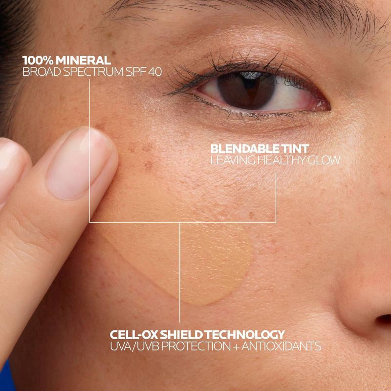 slide 3 of 8, La Roche-Posay Anthelios 40 Tinted Mineral Light-Fluid Sunscreen - 1.7 fl oz - Medium, 1.7 fl oz