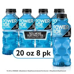 Powerade Mountain Berry Blast Bottles - 8-20 Fl. Oz.