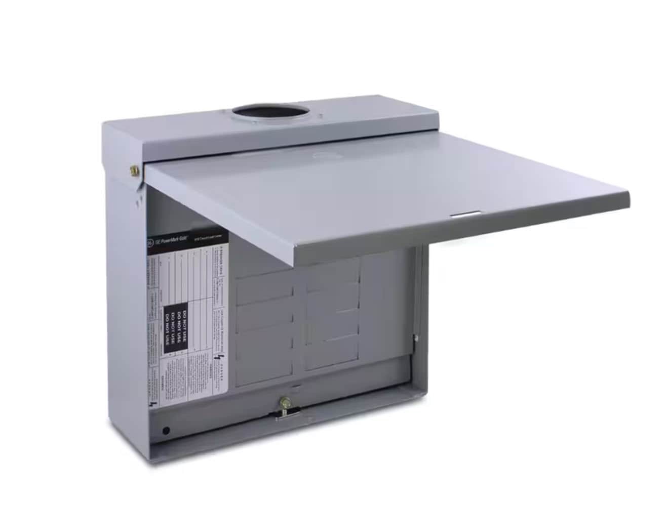 slide 1 of 4, GE PowerMark Gold 125 -Amp 6 -Spaces 12 -Circuit Outdoor Convertible Main Lug Load Center, 1 ct