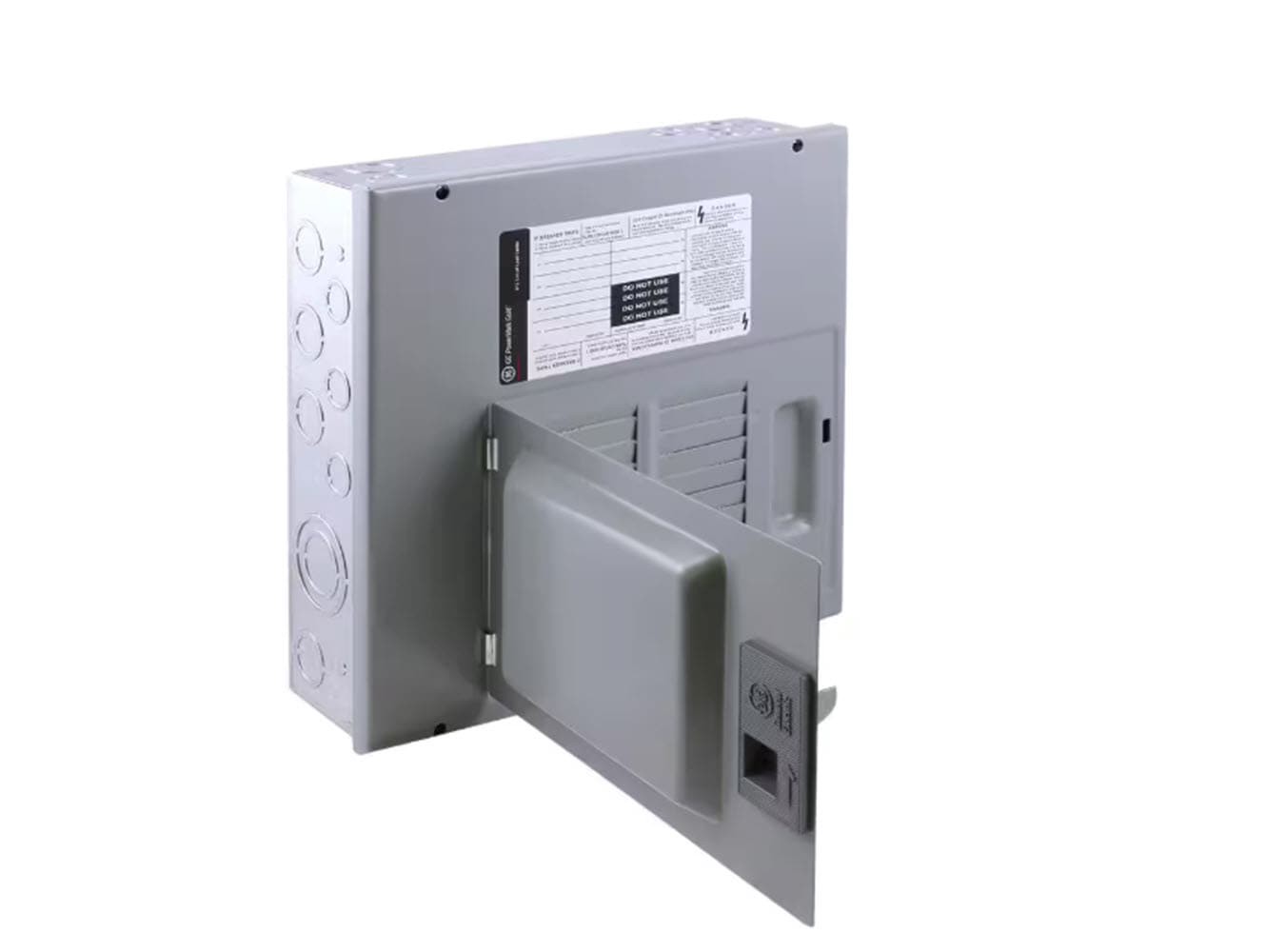 slide 6 of 6, GE PowerMark Gold 125 -Amp 6 -Spaces 12 -Circuit Indoor Convertible Main Breaker Panel Load Center, 1 ct