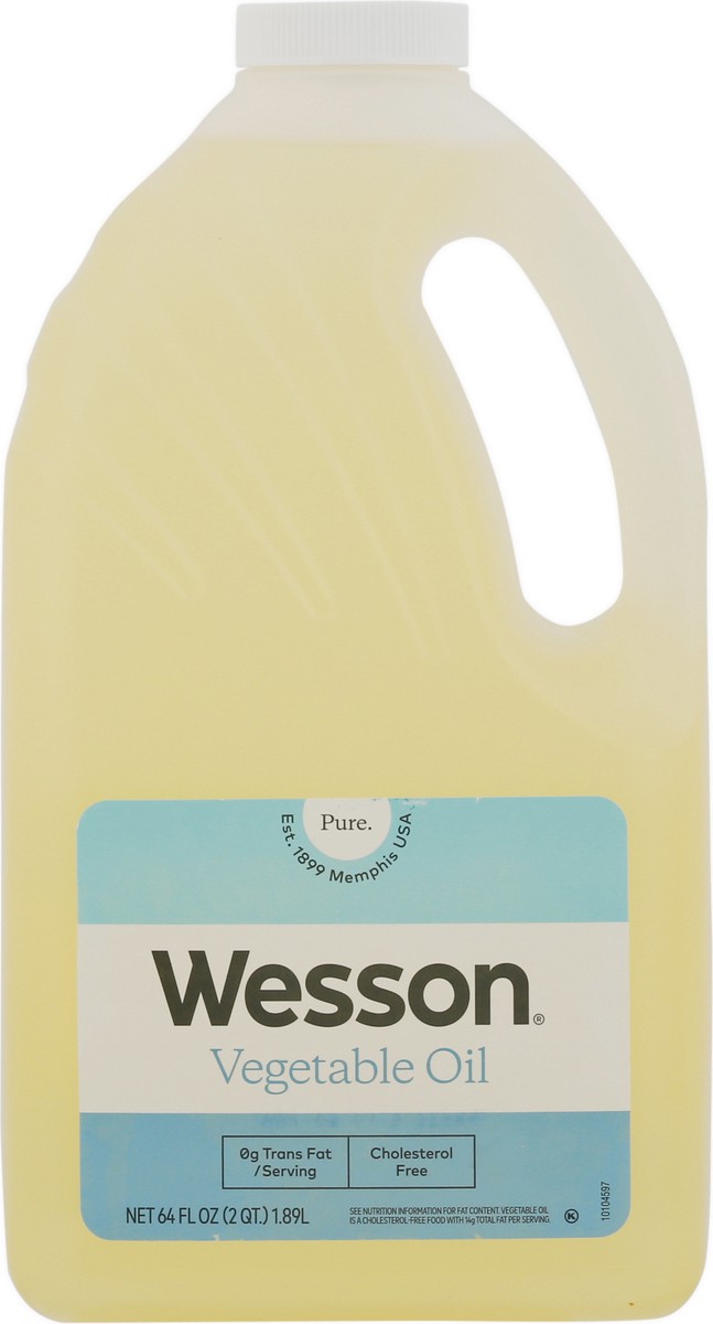 slide 5 of 9, Wesson Pure Vegetable Oil 64 fl oz, 64 fl oz