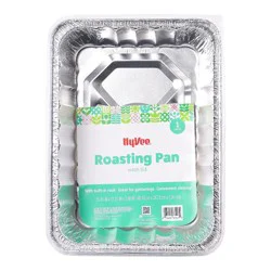 Hy-Vee Medium Roasting Pan With Lid 1 Count