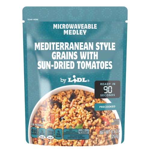 slide 1 of 1, microwaveable Mediterranean style grains with sun-dried tomatoes, 8.8 oz