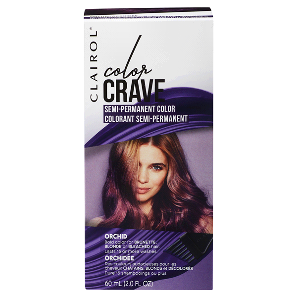 slide 1 of 1, Clairol Color Crave Semi-Permanent hair Color, Orchid, 2 fl oz