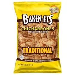 Baken-ets Chicharrones Fried Pork Skins Traditional 4 Oz