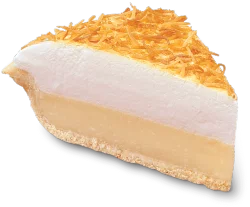 Coconut Meringue Pie Slice