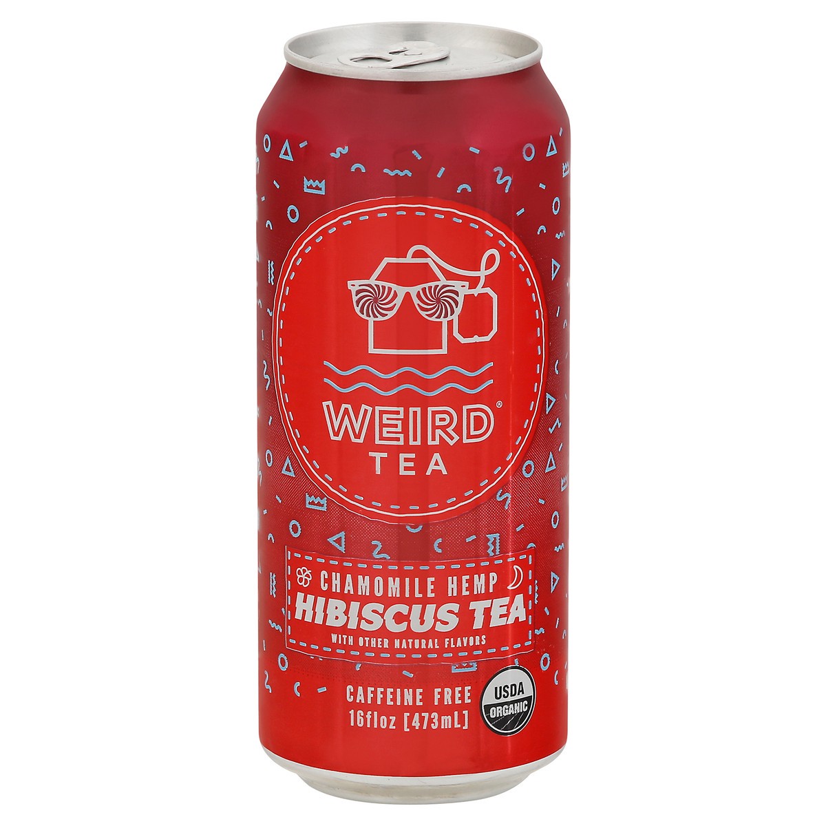 slide 1 of 9, Weird Tea Chamomile Hemp Hibiscus Tea 16 fl oz, 16 fl oz