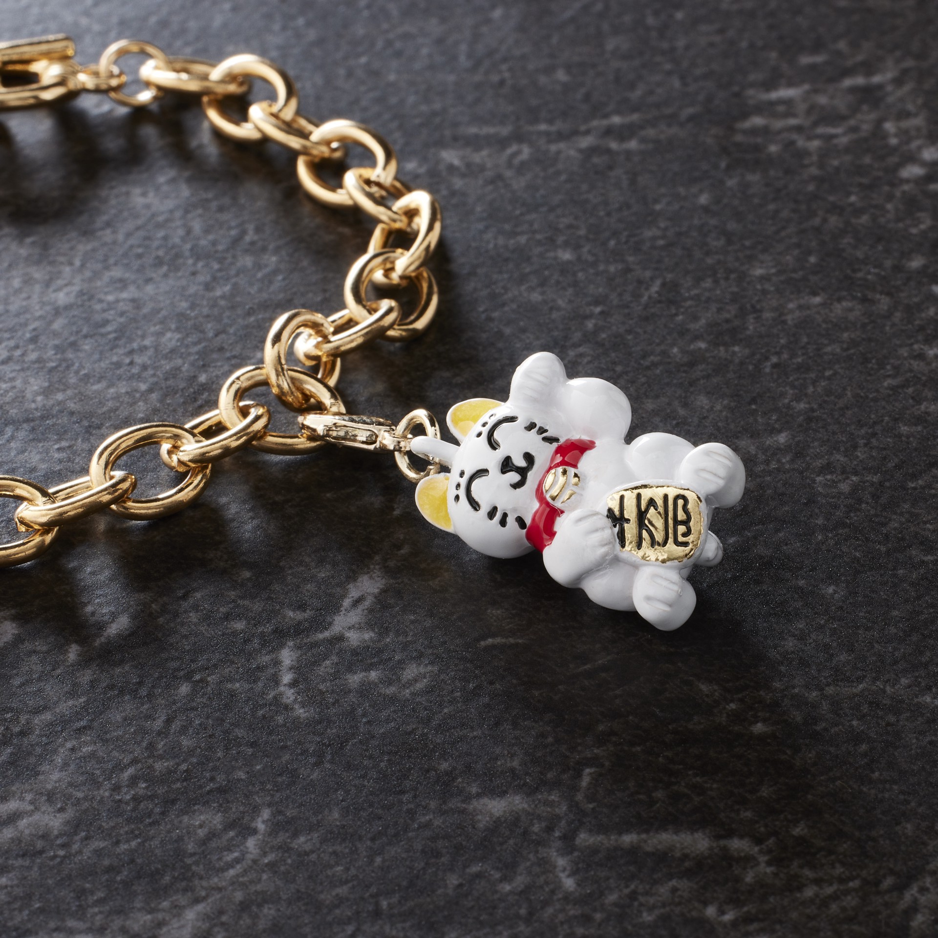 slide 2 of 3, Lucky Cat Charm By Bead Landing, 15 mm charm diameter