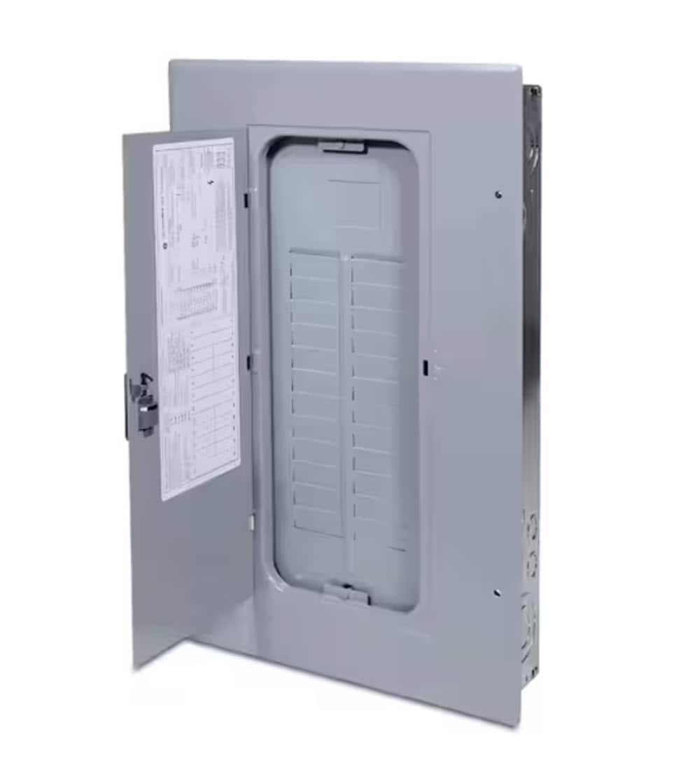 slide 1 of 6, GE PowerMark Gold 125 -Amp 24 -Spaces 24 -Circuit Indoor Convertible Main Breaker Panel Load Center, 1 ct