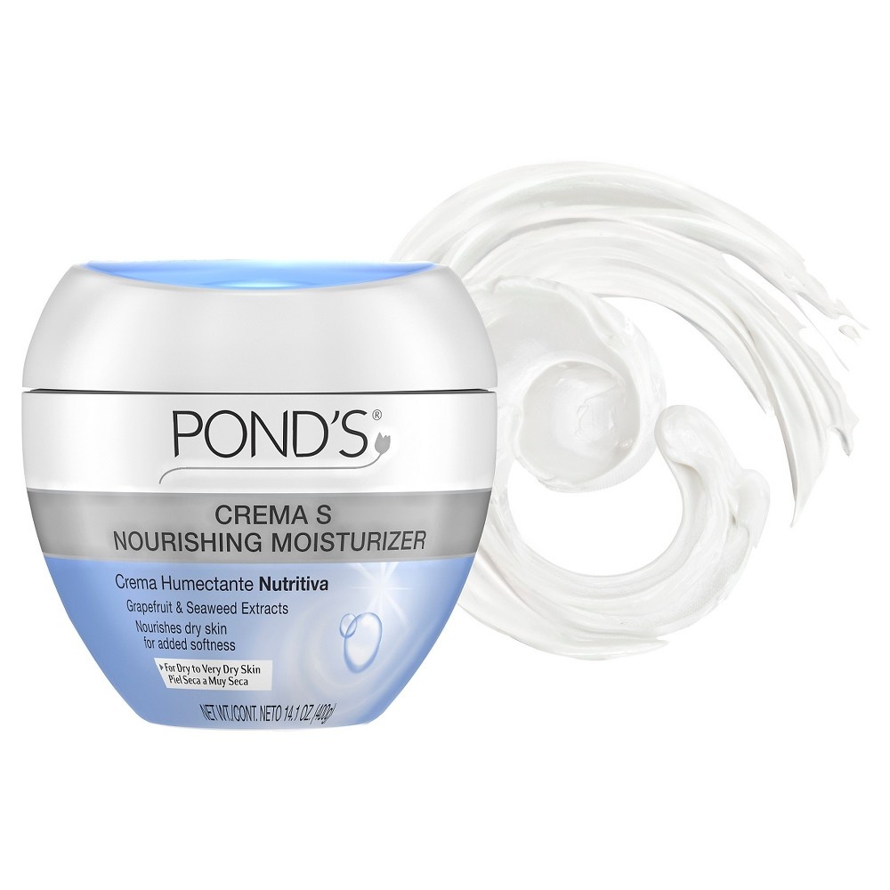 slide 2 of 5, PONDS Crema S Humectante Nutritiva (Nourishing Moisturizer), 14.1 oz