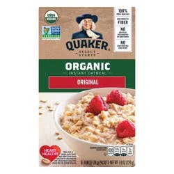 Quaker Instant Oatmeal, Organic, Original