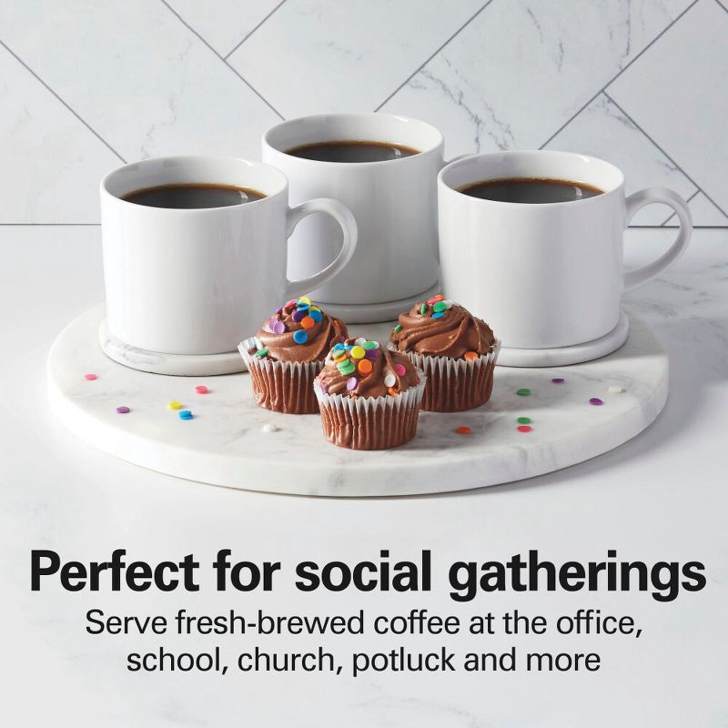 slide 4 of 11, Hamilton Beach Brew Station 40 Cup Coffee - 40514: Electric Coffee Urn & Dispenser, 1090W, Silver, 8 oz Cup Capacity, 8 oz