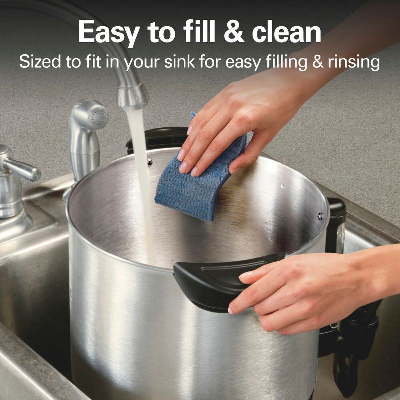 slide 6 of 11, Hamilton Beach Brew Station 40 Cup Coffee - 40514: Electric Coffee Urn & Dispenser, 1090W, Silver, 8 oz Cup Capacity, 8 oz