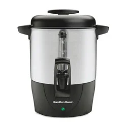 Hamilton Beach Brew Station 40 Cup Coffee - 40514: Electric Coffee Urn & Dispenser, 1090W, Silver, 8 oz Cup Capacity