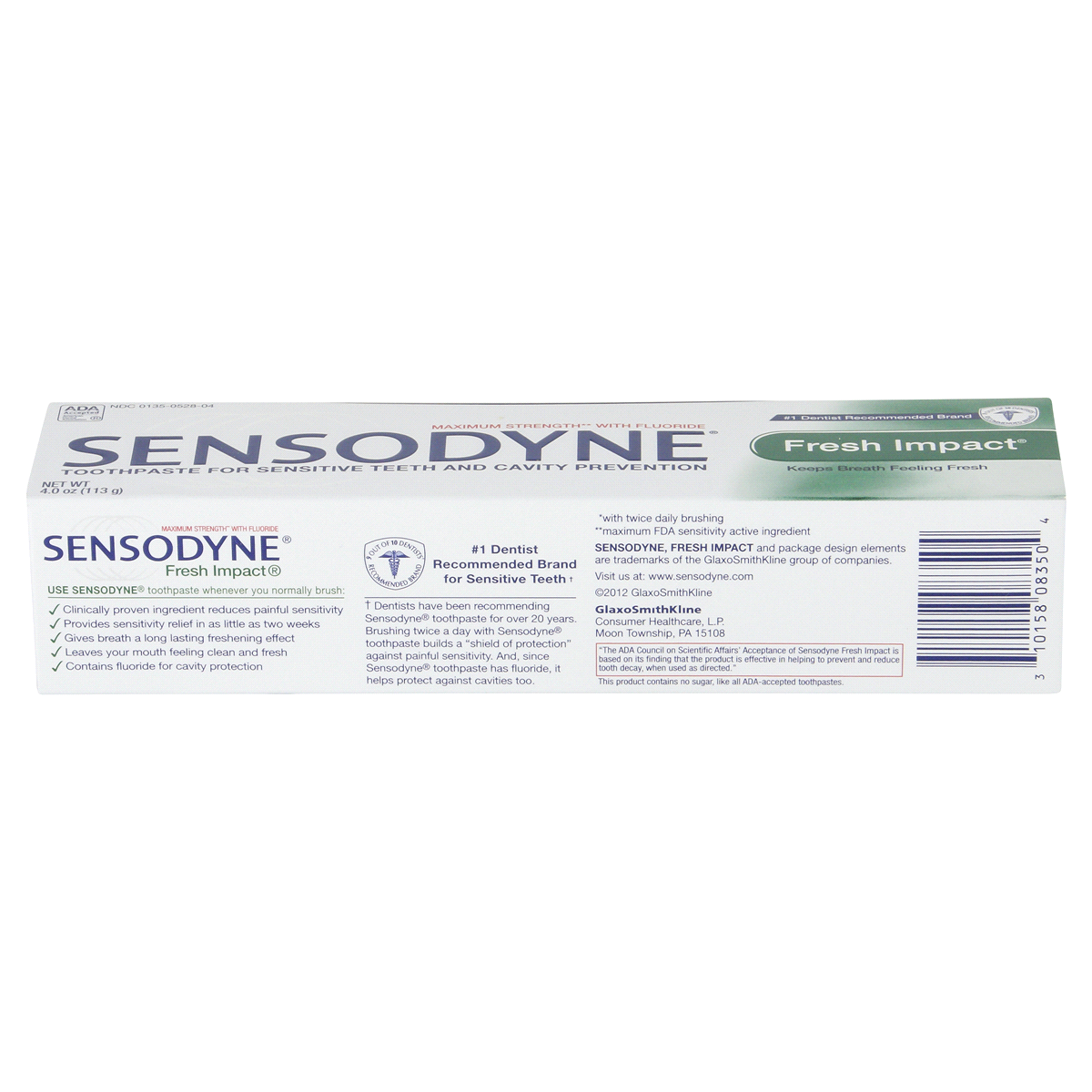 slide 2 of 4, Sensodyne Toothpaste For Sensitive Teeth Cavity Prevention, 4 oz