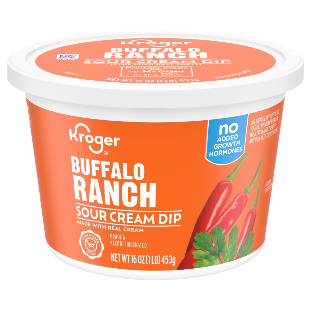 slide 1 of 1, Kroger® Buffalo Ranch Sour Cream Dip, 16 oz