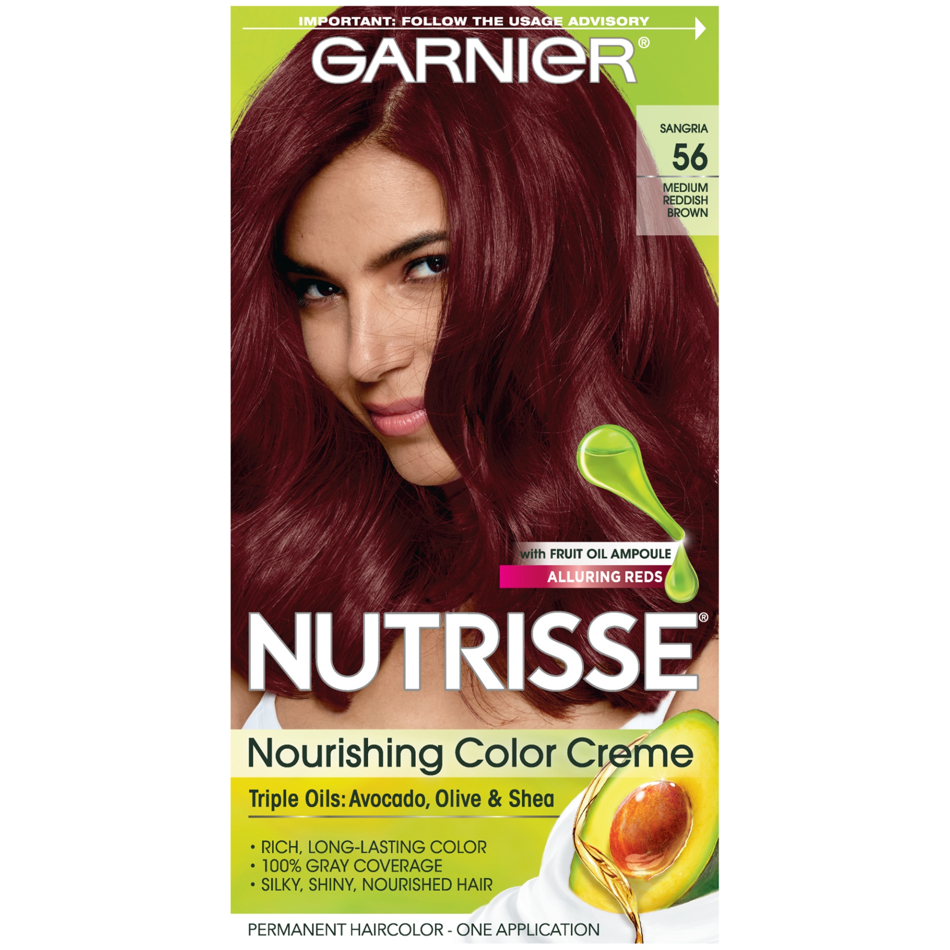 slide 2 of 8, Garnier Medium Reddish Brown Nourishing Color Creme, 1 kit