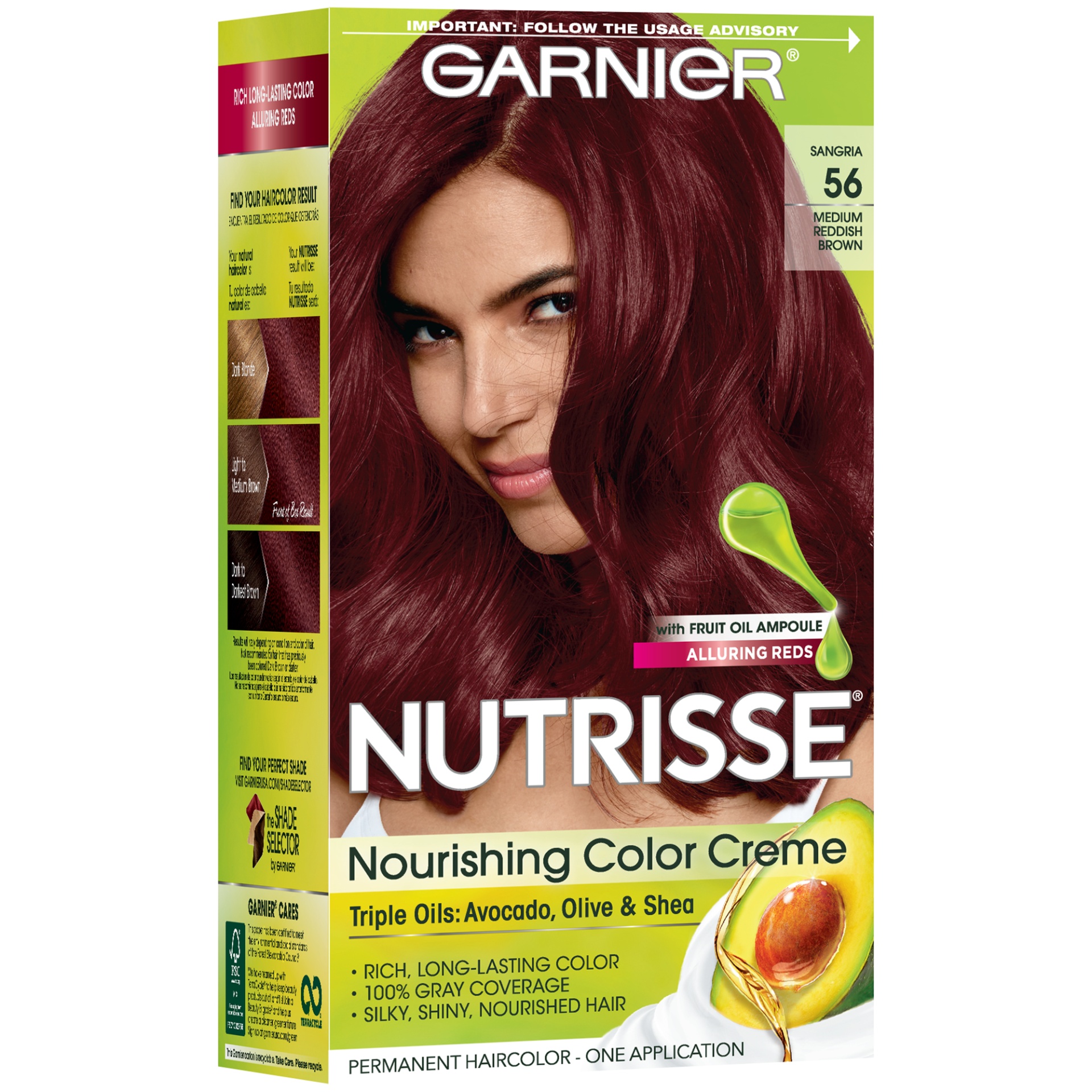 slide 5 of 8, Garnier Medium Reddish Brown Nourishing Color Creme, 1 kit