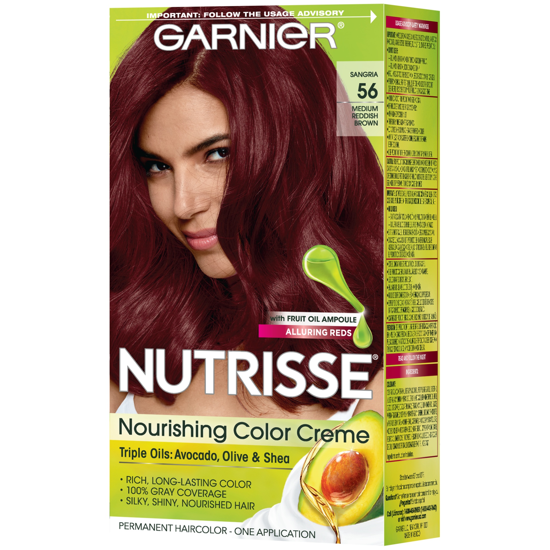 slide 4 of 8, Garnier Medium Reddish Brown Nourishing Color Creme, 1 kit