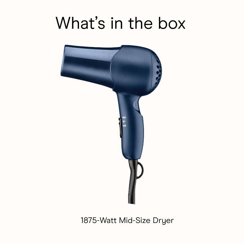 slide 7 of 8, Conair Mid-Size Hair Dryer, 1 ct