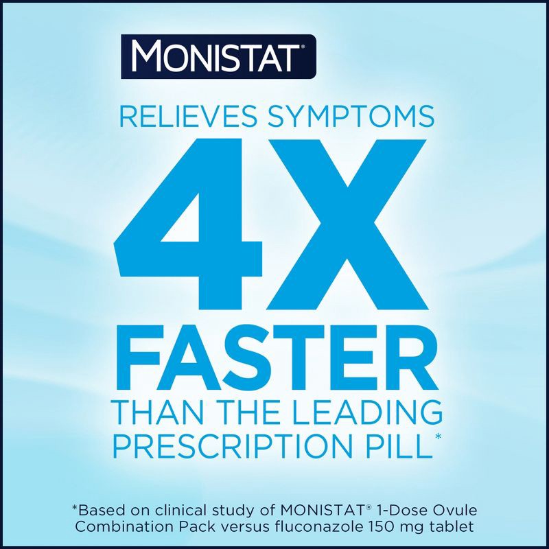 slide 4 of 10, Monistat 1-Dose Yeast Infection Treatment, Ovule Insert & External Itch Cream - 0.32oz, 0.32 oz