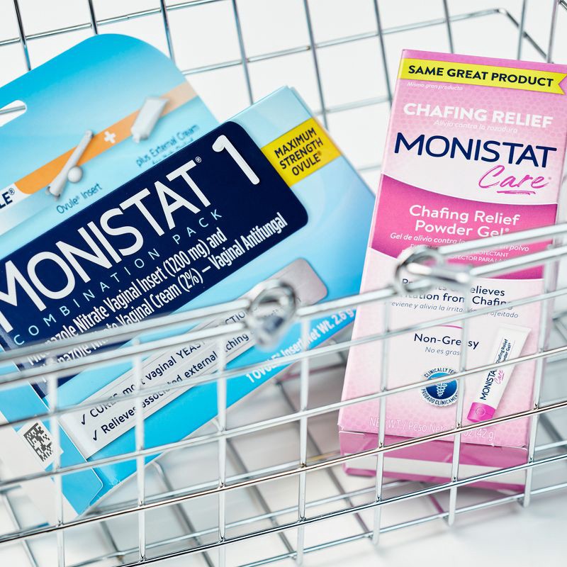 slide 9 of 10, Monistat 1-Dose Yeast Infection Treatment, Ovule Insert & External Itch Cream - 0.32oz, 0.32 oz