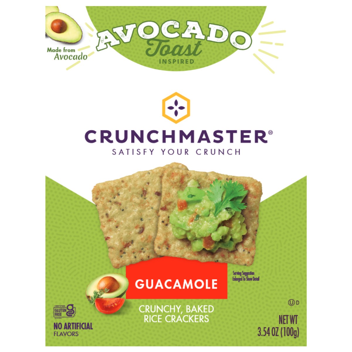 slide 2 of 2, Crunchmaster Avocado Toast Guacamole 3.54oz - 3.54 OZ, 3.54 oz