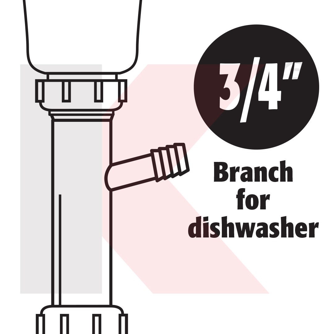 slide 5 of 6, Keeney 1-1/2-in Brass Direct connect branch tailpiece 7/8-in OD outlet, 1 ct
