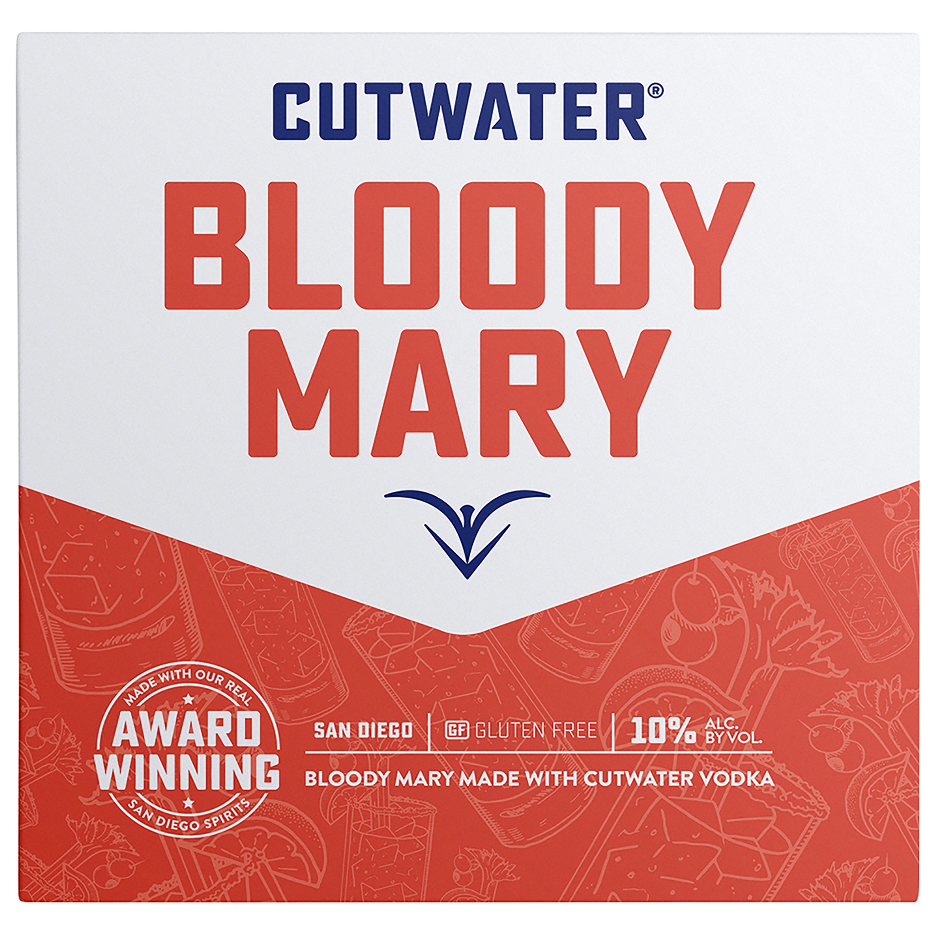 slide 2 of 2, Cutwater Spirits Bloody Mary, 4 Pack 12 fl. oz. Cans, 10% ABV, 4 ct; 12 fl oz