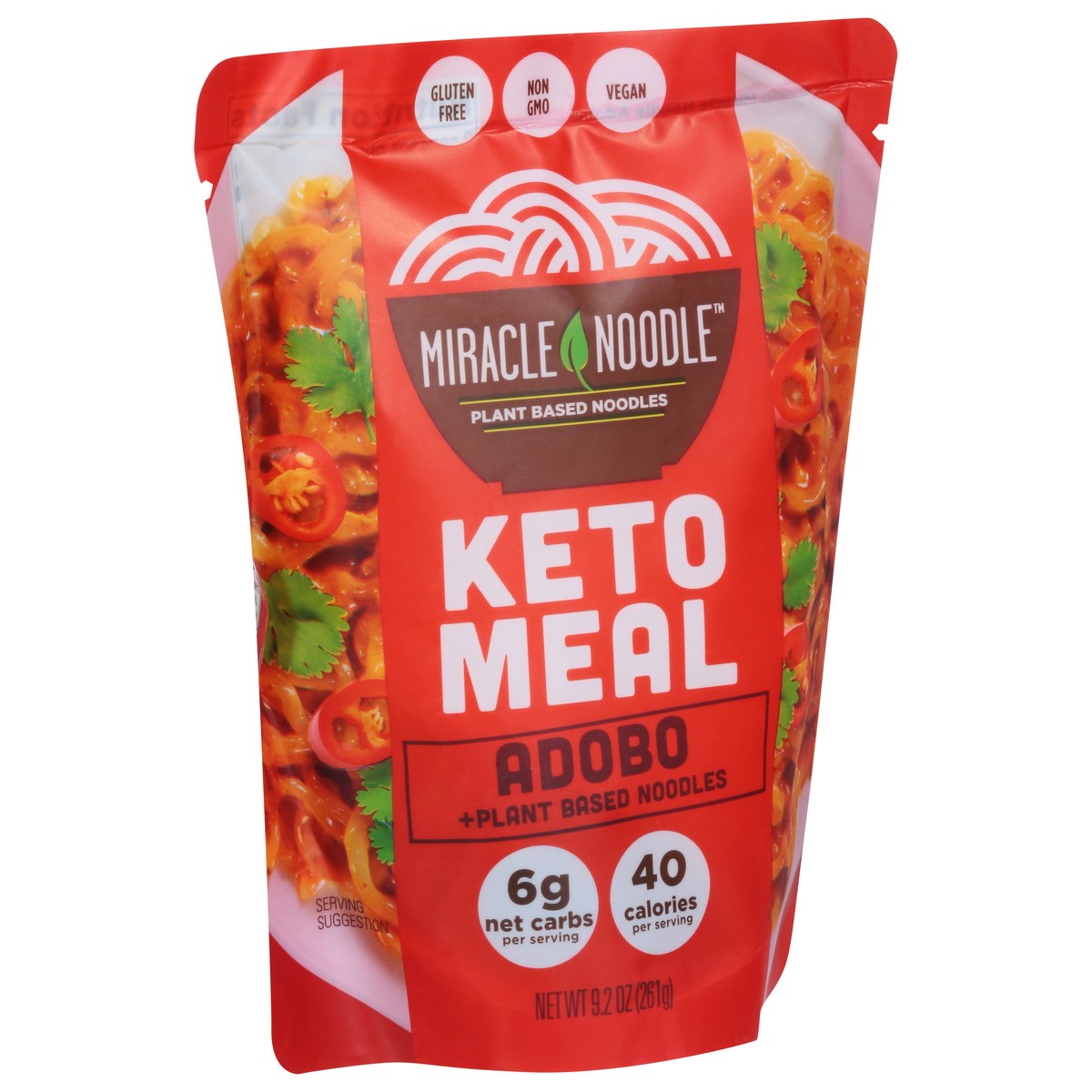 slide 3 of 9, Miracle Noodle Kitchen Keto Meal Adobo + Plant Based Noodles, 9 oz