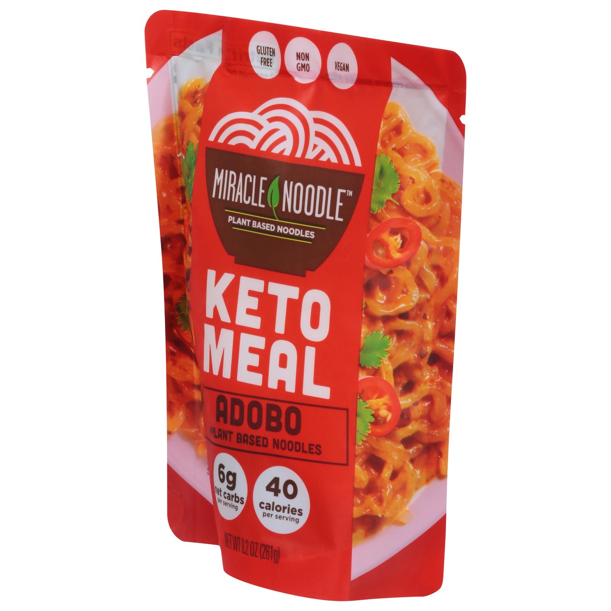slide 4 of 9, Miracle Noodle Kitchen Keto Meal Adobo + Plant Based Noodles, 9 oz