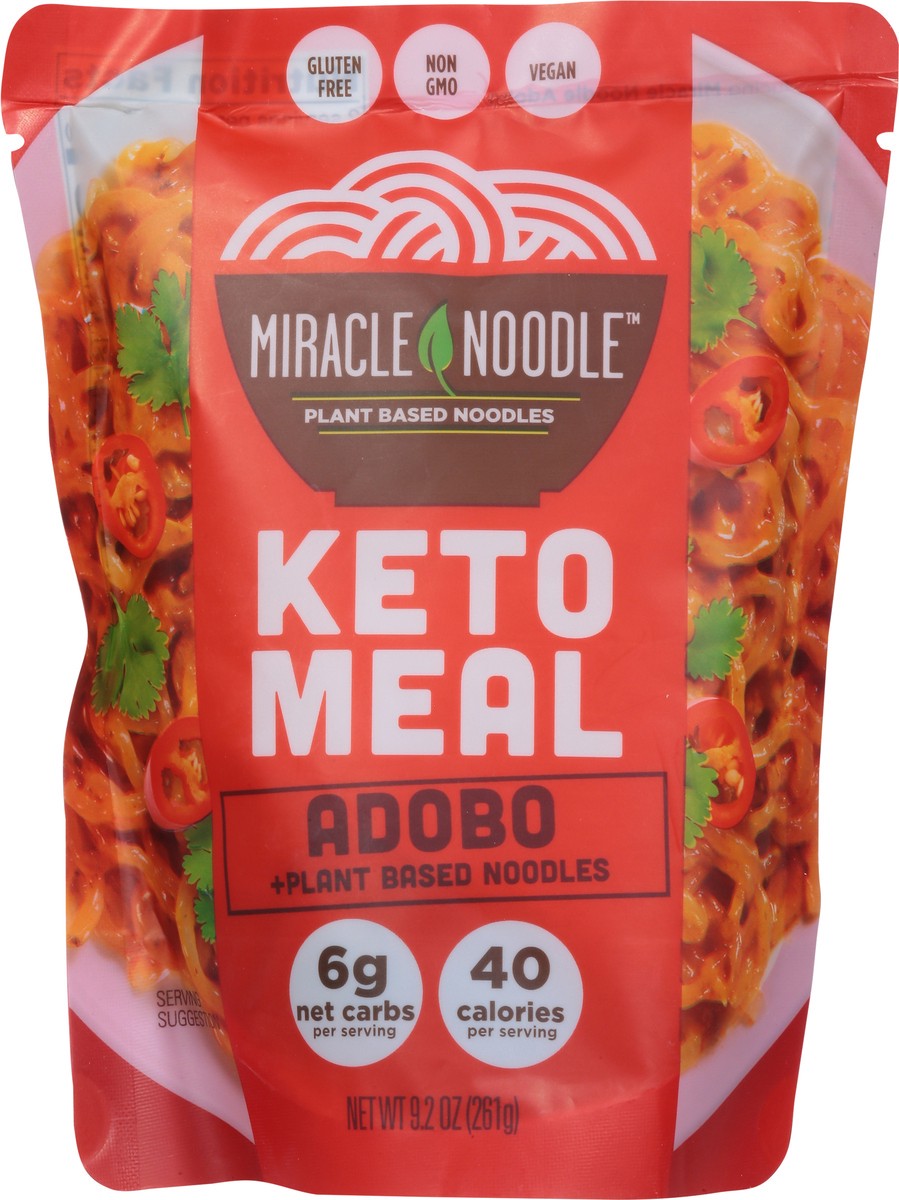 slide 7 of 9, Miracle Noodle Kitchen Keto Meal Adobo + Plant Based Noodles, 9 oz