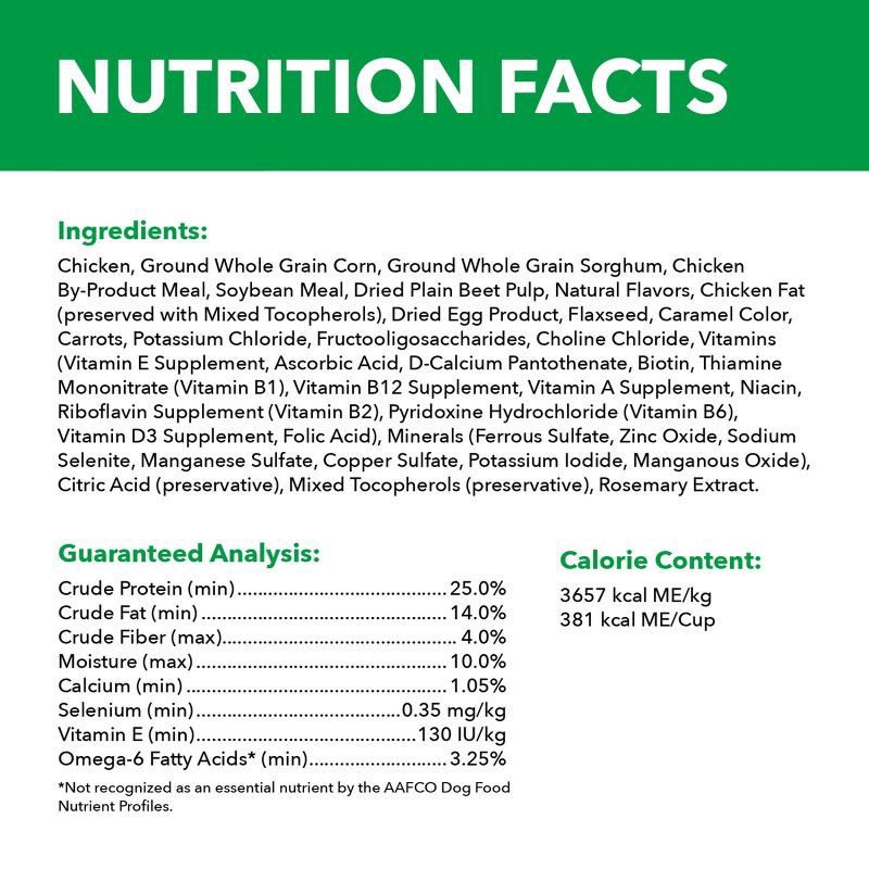 slide 9 of 9, IAMS Proactive Health Chicken and Whole Grain Flavor Minichunks Dry Dog Food - 15lbs, 15 lb