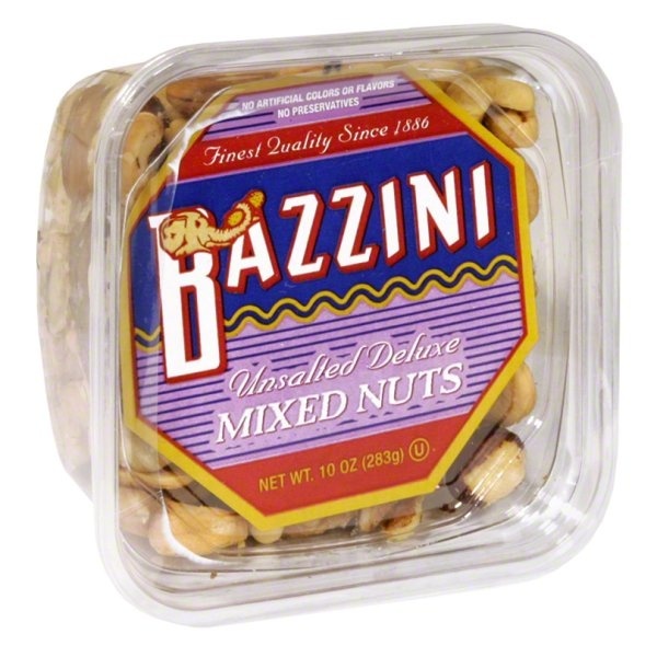 slide 1 of 1, Bazzini Deluxe Mixed Nuts Unsalted, 10 oz