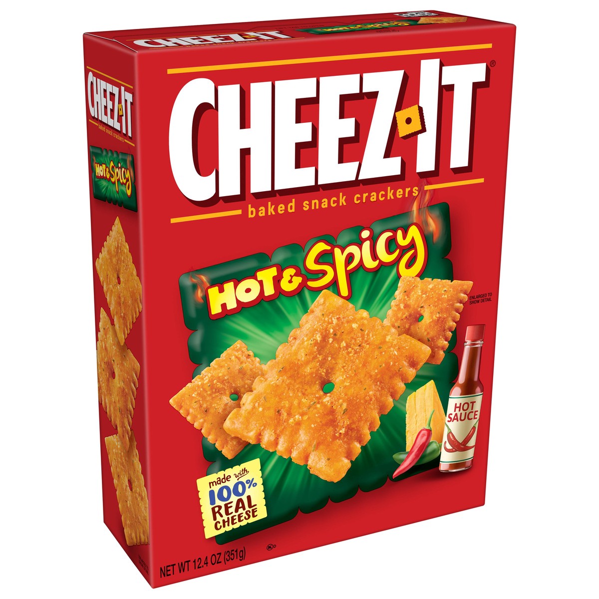 slide 4 of 8, Cheez-It Cheese Crackers, Hot and Spicy, 12.4 oz