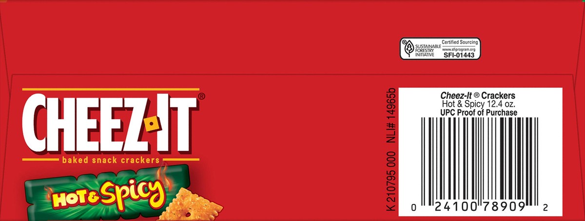 slide 5 of 8, Cheez-It Cheese Crackers, Hot and Spicy, 12.4 oz