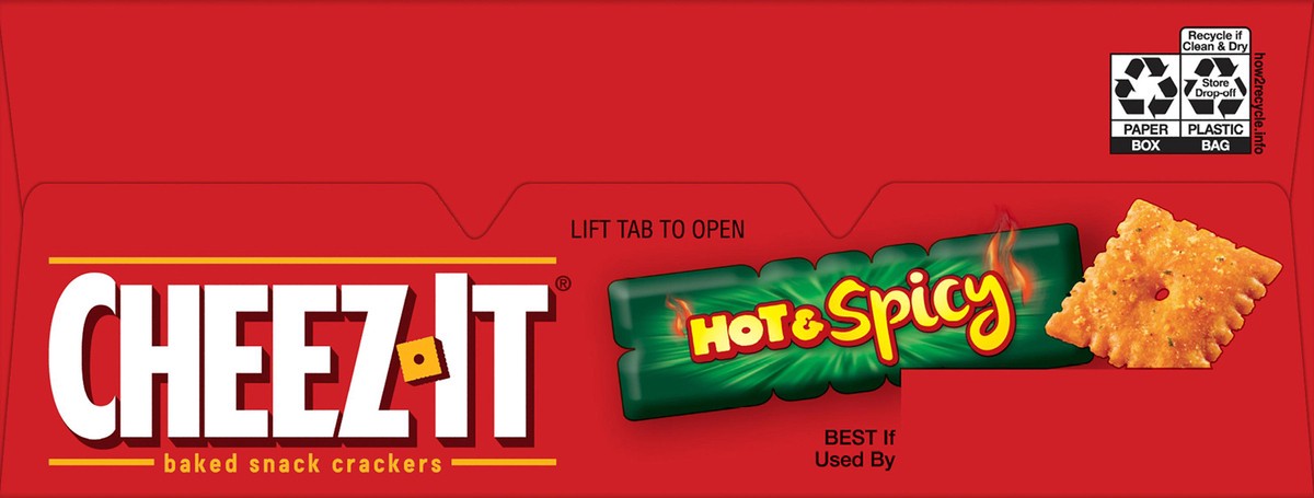 slide 8 of 8, Cheez-It Cheese Crackers, Hot and Spicy, 12.4 oz