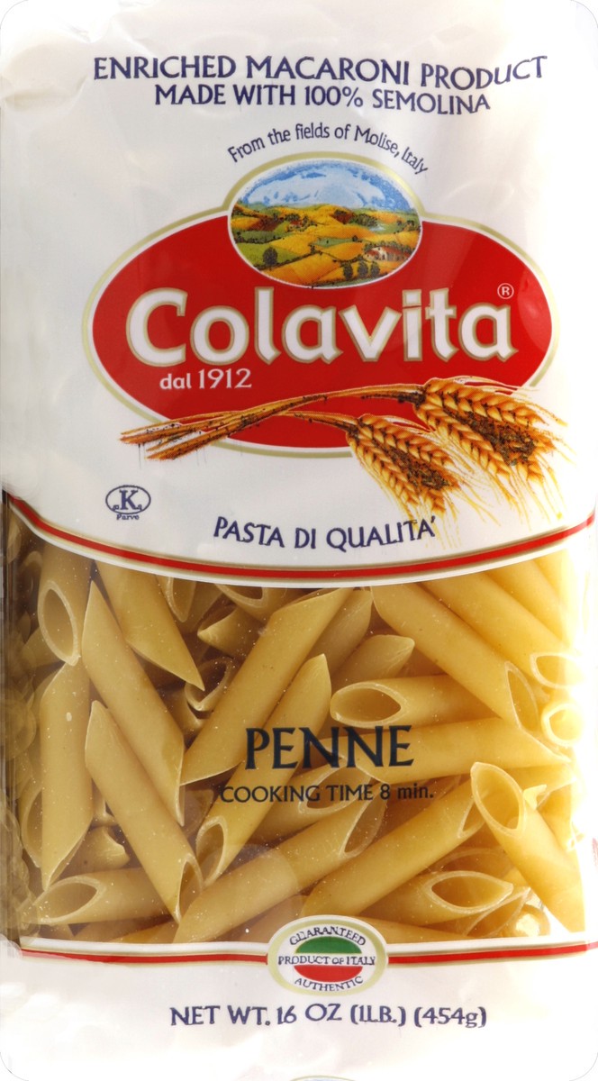 slide 5 of 5, Colavita Penne Ziti Pasta, 1 lb