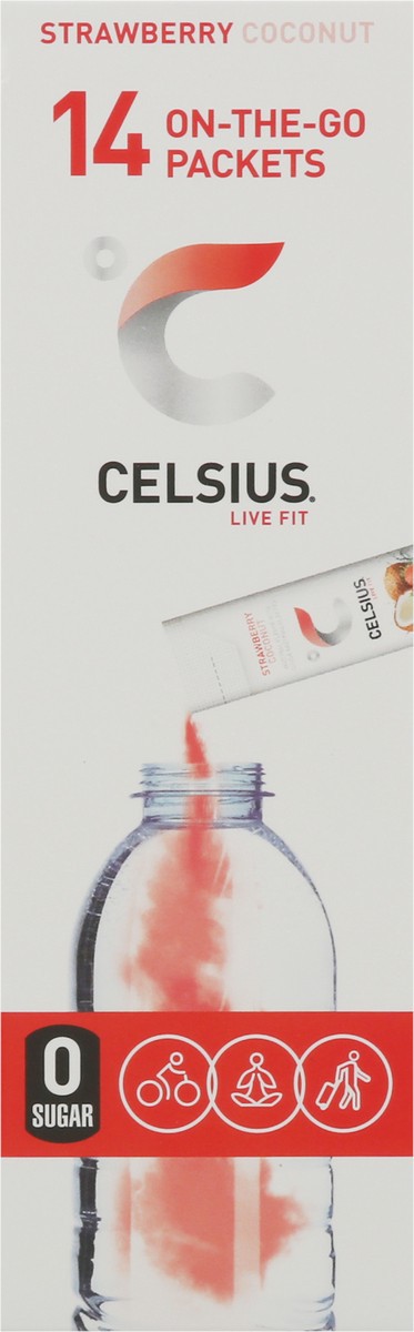 slide 5 of 14, CELSIUS Live Fit Strawberry Coconut Energy Drink 14 ea, 14 ct; 2.6 oz