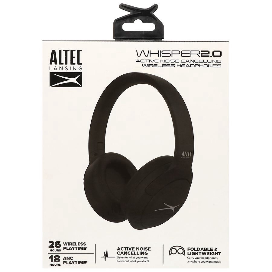 slide 1 of 2, Altec Lansing Wireless Noise Cancelling Headphones, 1 pair