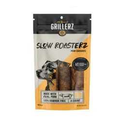 Grillerz Slow Roasterz Pork Sausages, 4 ct, 6 inch