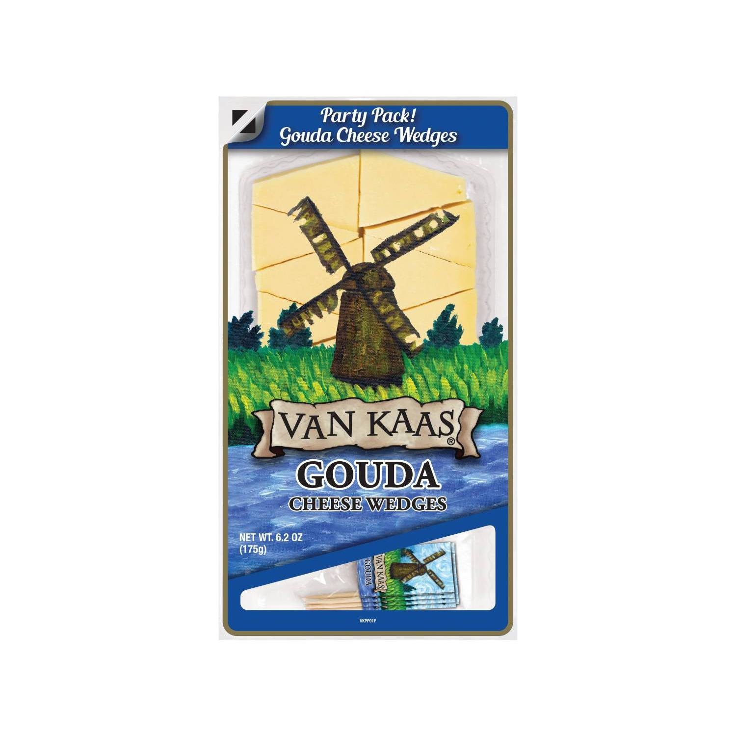 slide 1 of 1, Van Kaas Gouda Wedges Party Pack 6.1Oz., 6.1 oz