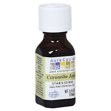 slide 1 of 1, Aura Cacia 100% Pure Essential Oil Stabilizing Citronella Java -., 5 fl oz