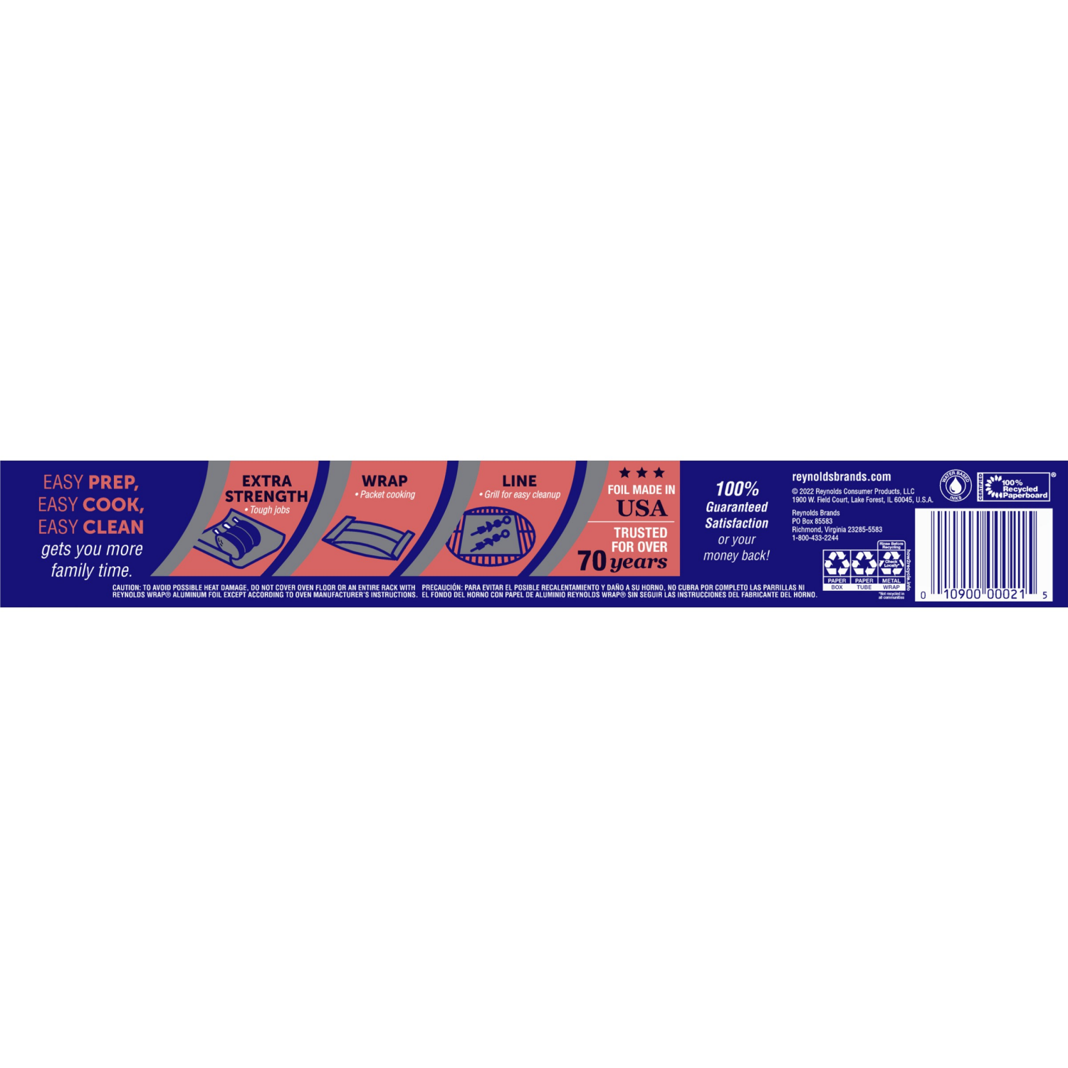 slide 2 of 8, Reynolds Wrap 50 Square Feet Heavy Duty Aluminum Foil 1 ea, 1 ct