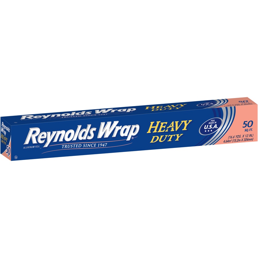 slide 3 of 6, Reynolds Wrap Aluminum Foil Heavy Duty, 50 sq ft