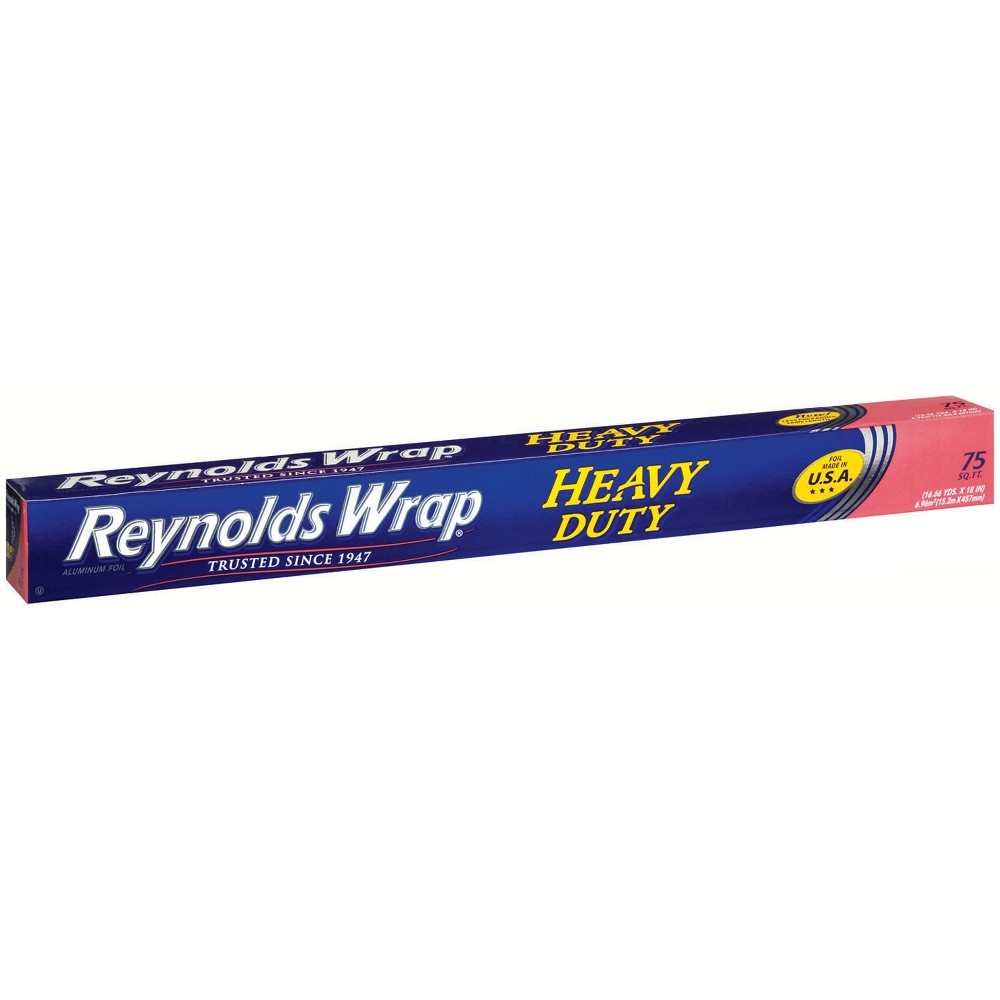 slide 3 of 10, Reynolds Wrap Heavy Duty Aluminum Foil, 75 sq ft